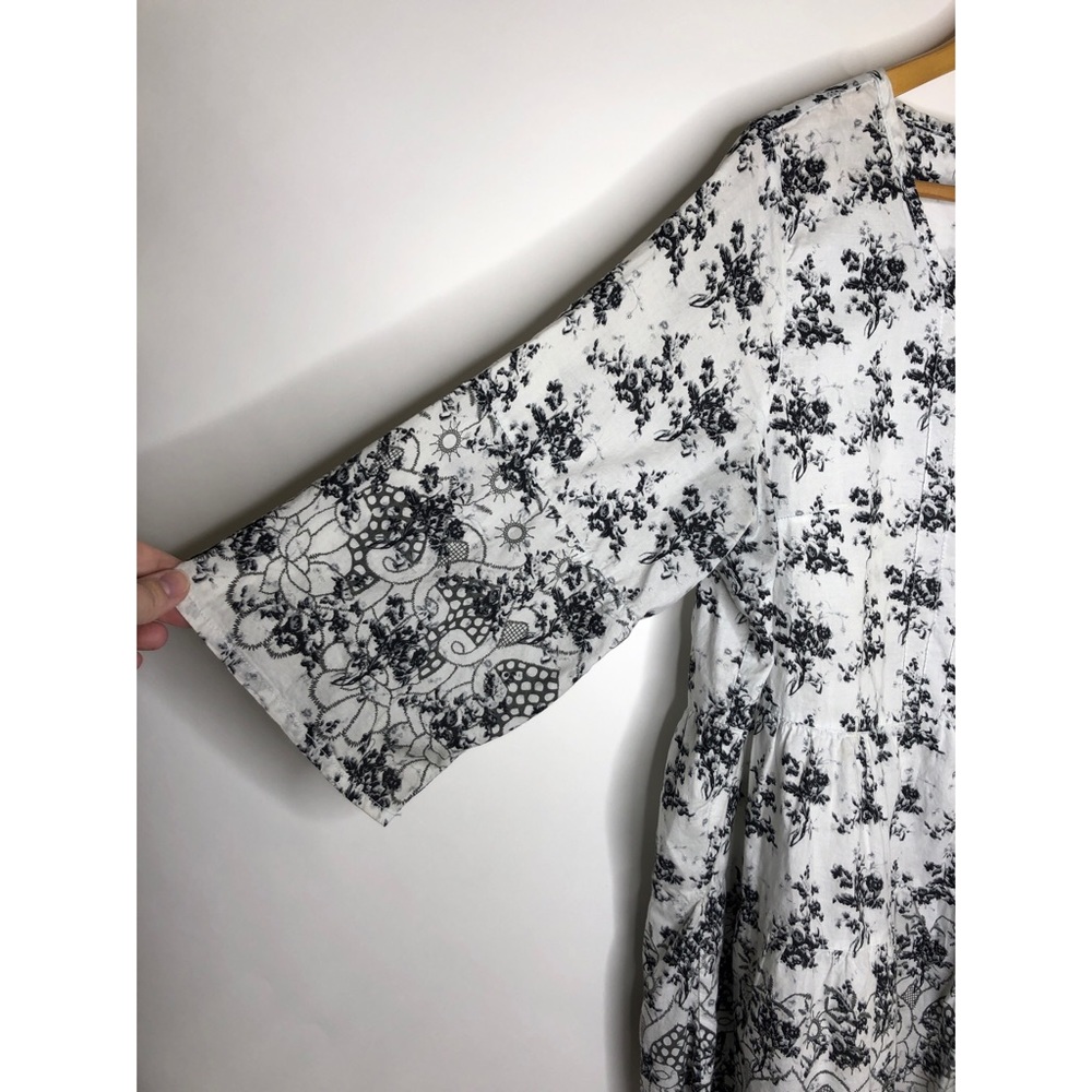 Ellos Floral Button Down Tunic - Medium - image 8